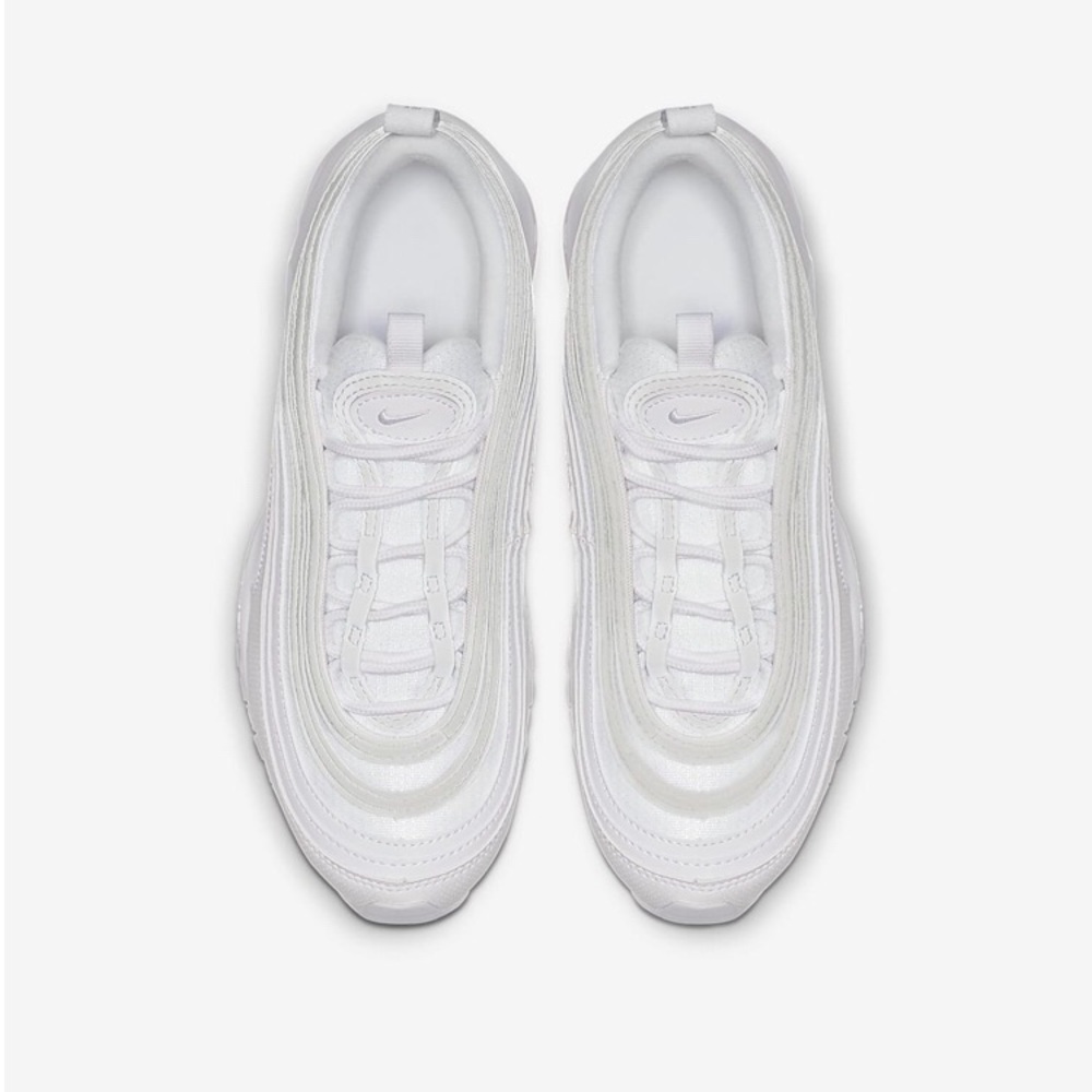 All white Nike Air Max 97